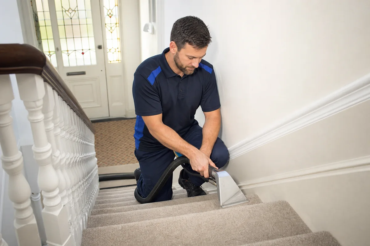 Stair carpet extraction victorian terrace